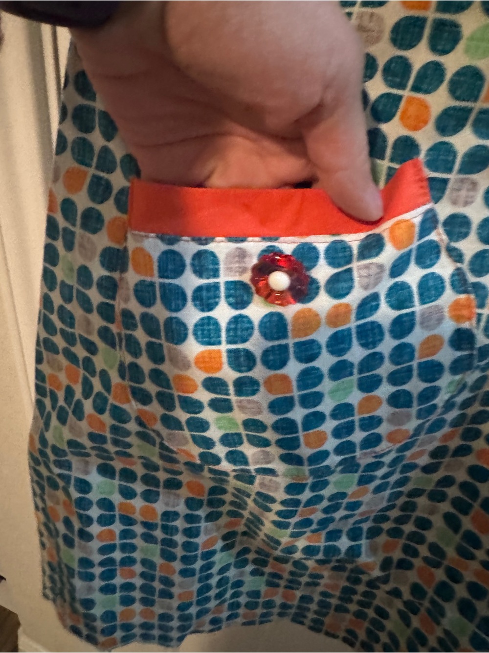 Beebop & Wally retro dress rockabilly artsy Shift collared colorful - Picture 5 of 7